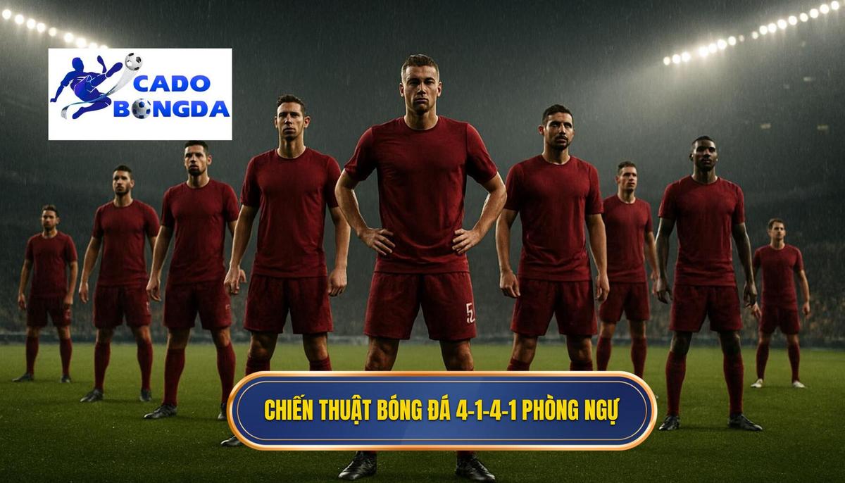 Chiến thuật Bóng đá 4-1-4-1 phòng ngự_ Cơ chế vận hành chi tiết