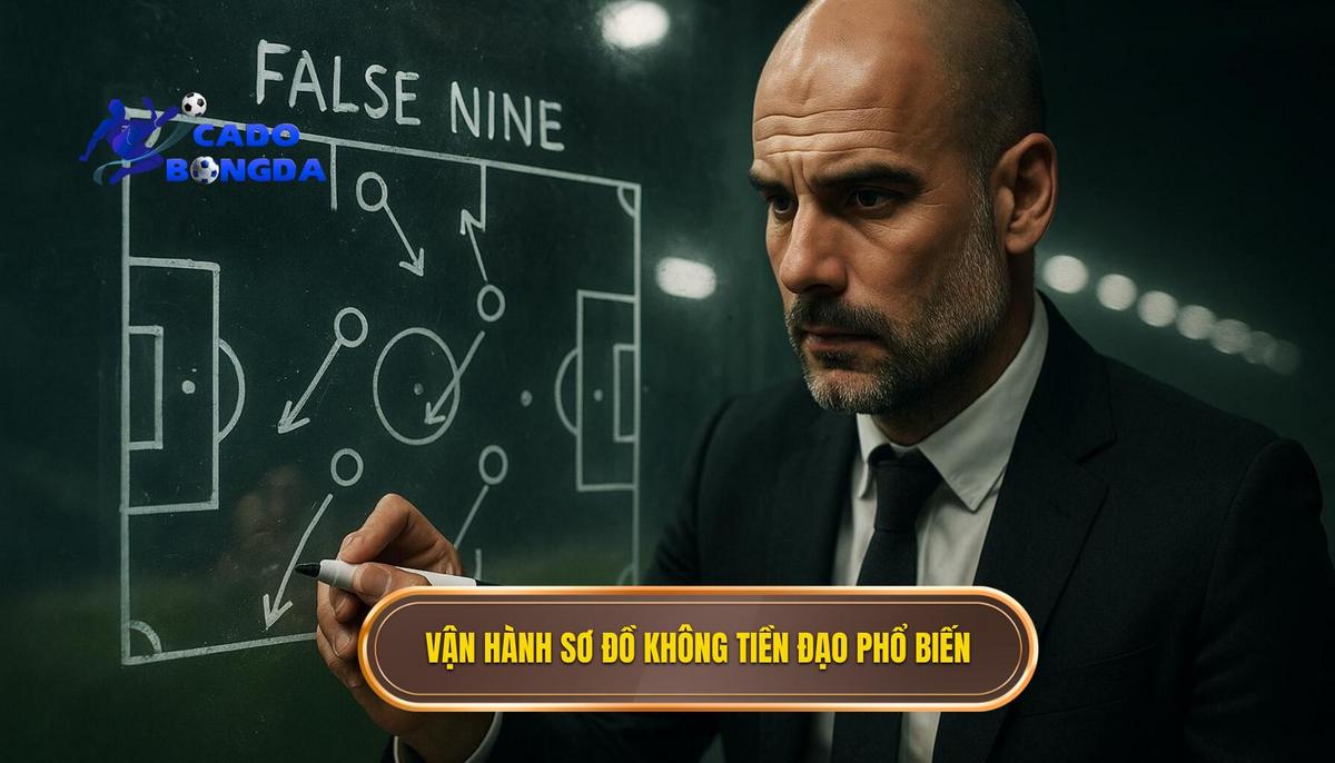 Cách vận hành và những biến thể phổ biến của sơ đồ không tiền đạo